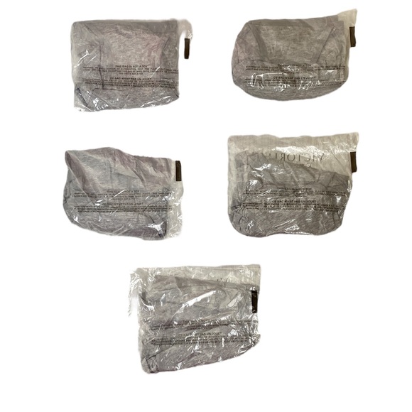 Victoria’s Secret Gray Panties Lot of 5 New Factory Sealed Underwear - Picture 2 of 10